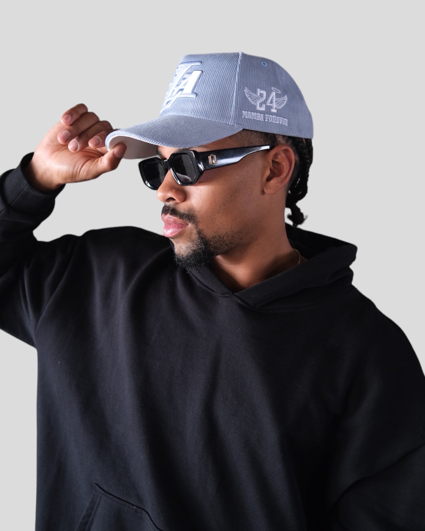 Blue “BE LEGENDARY” Corduroy Snapback