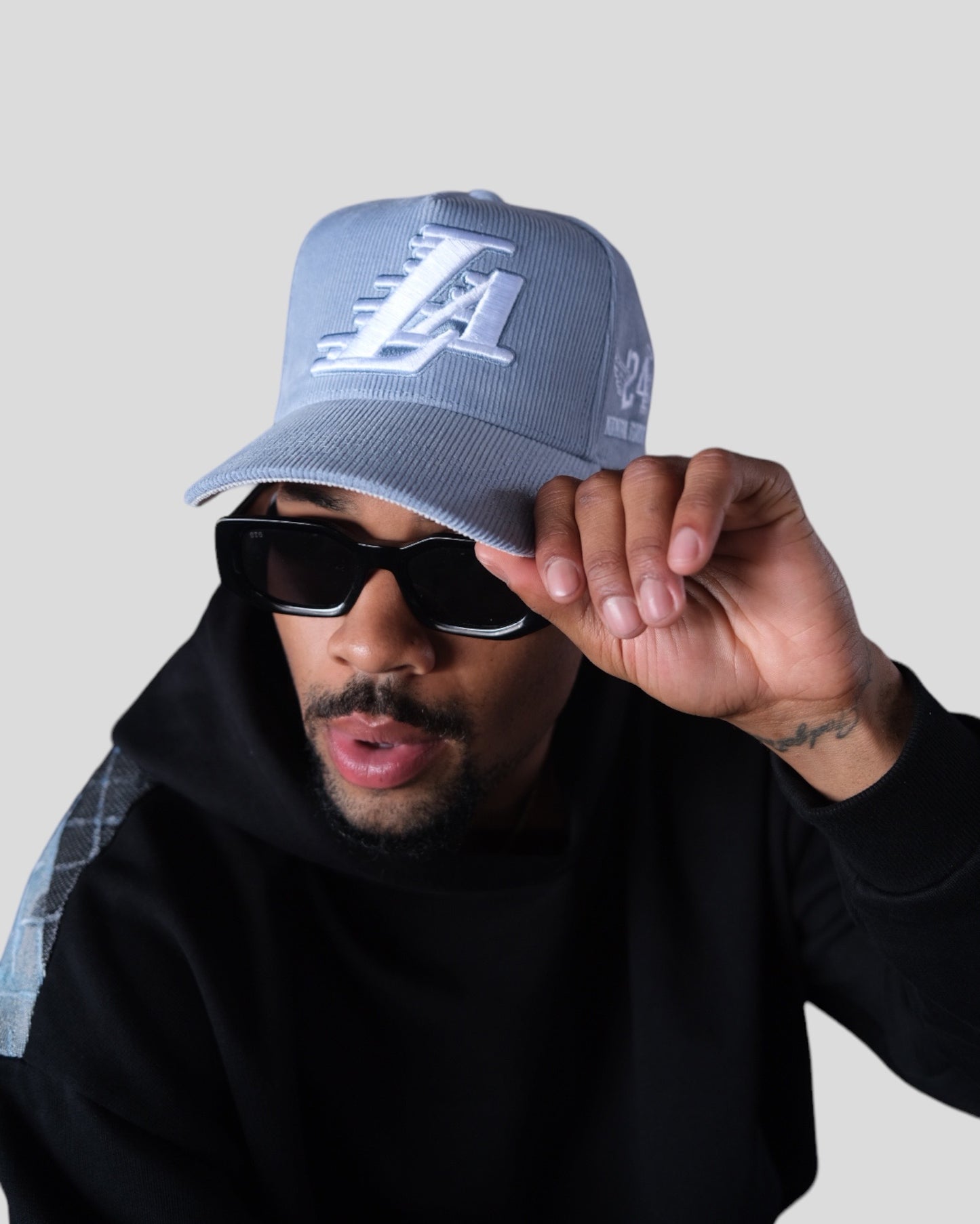 Blue “BE LEGENDARY” Corduroy Snapback