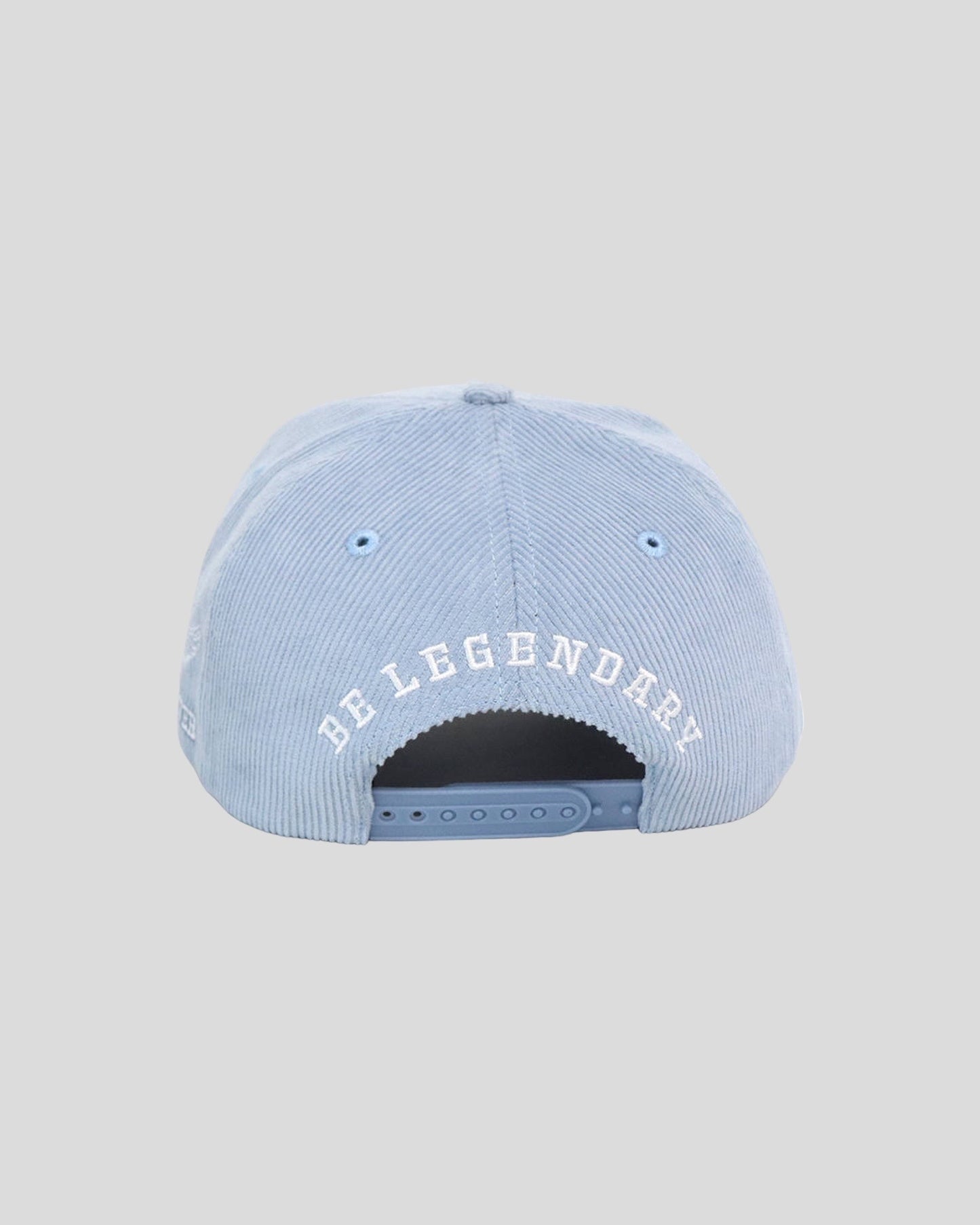 Blue “BE LEGENDARY” Corduroy Snapback