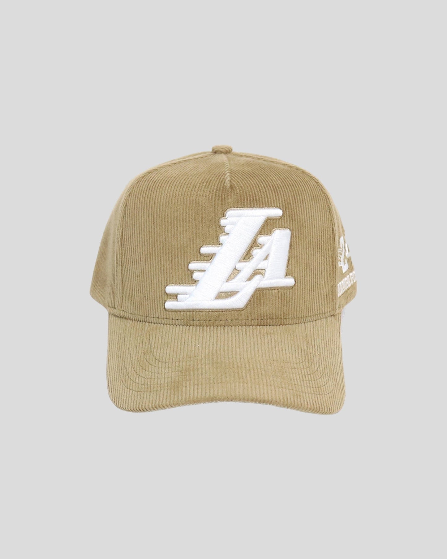 Beige “BE LEGENDARY” Corduroy Snapback